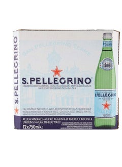 Sanpellegrino Glass Bottle Sparkling Natural Mineral Water, 750 ML (Pack Of 12)  - Image 2