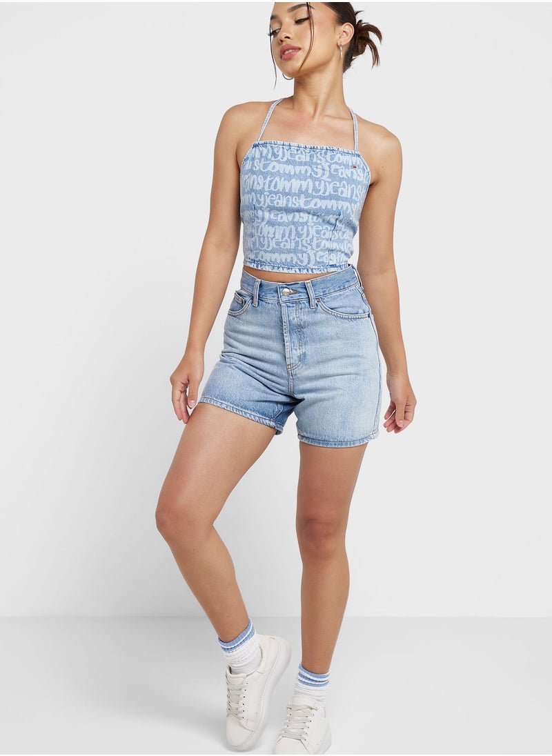 TOMMY JEANS - Tie Detail Printed Top - Image 1