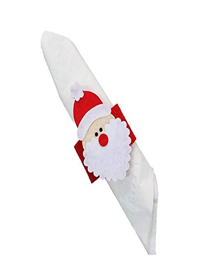 QTKJ Set of 12pcs Cute Santa Napkin Ring, Napkin Buckle for Christmas,Wedding, Holidays, Parties, Dinners Decor(Red) - Image 4