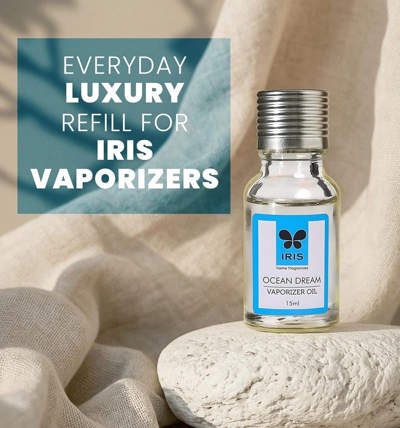 IRIS Ocean Dream Vaporizer Oil 15ml | Aroma Oil for Diffuser & Oil Burner | Toxin-Free Home Fragrance | Aromatherapy Mood Enhancer - Image 4