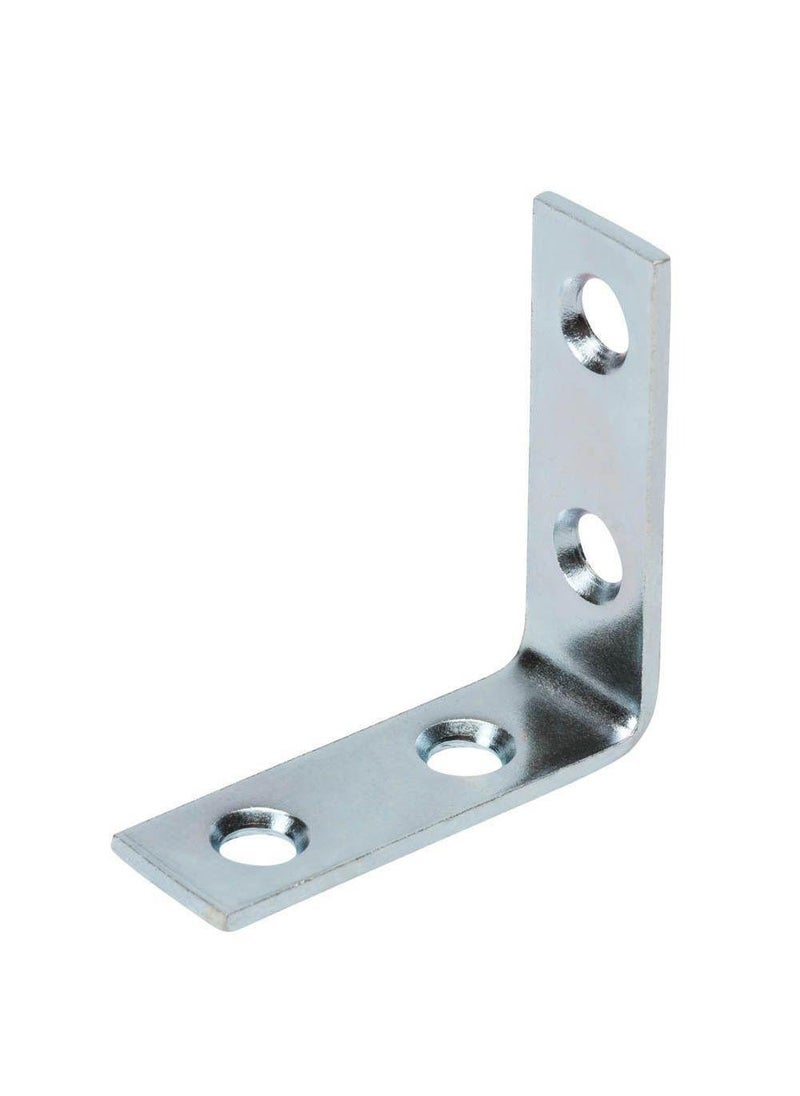 ALIJA ALIJA Bright Zinc Plated on Iron Corner Brace 1 x 1 inch Pack of 12  - Image 3