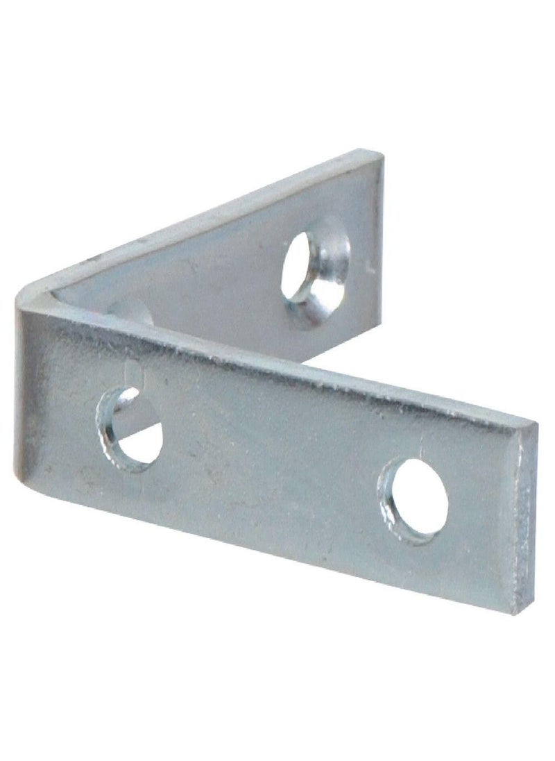 ALIJA ALIJA Bright Zinc Plated on Iron Corner Brace 1 x 1 inch Pack of 12  - Image 5