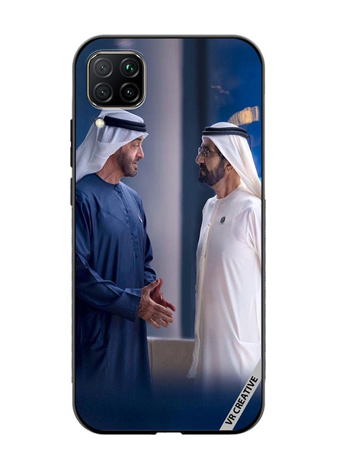 VR CREATIVE Protective Case Cover For Huawei Nova 7i/P40 Lite Sheikh Mohamed Bin Zayed Al Nahyan And Sheikh Mohammed Bin Rashid Al Maktoum Design Multicolour - Image 1
