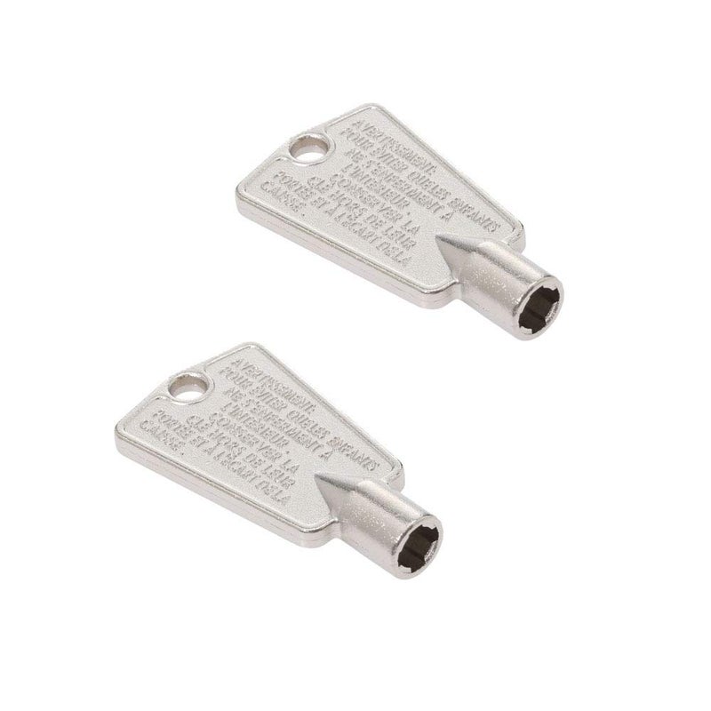 216702900 Metal Freezer Door Keys Compatible with Frigidaire Kenmore GE Replaces AP4071414 PS2061565 AP2113733 AP4301346 PS1991481 06599905 08037402 12849 Pack of 2