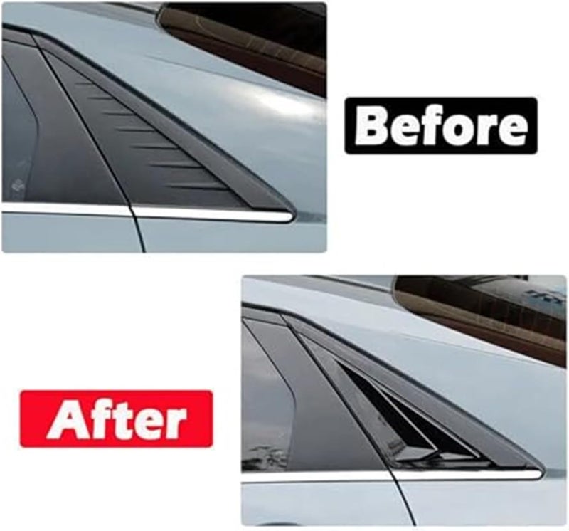 QASULER Car Rear Louver Window Cover for Hyundai Elantra 2021-2022 - Image 2