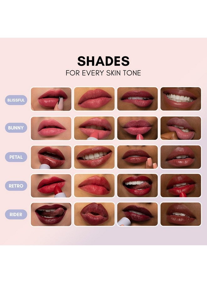 Clover Comfy Matte Lipstick | Non Drying Lipstick, Moisturizing And Lightweight, High Pigmented Lipstick | Cruelty-Free & Vegan Lip Makeup | Shade - Rider - Image 3