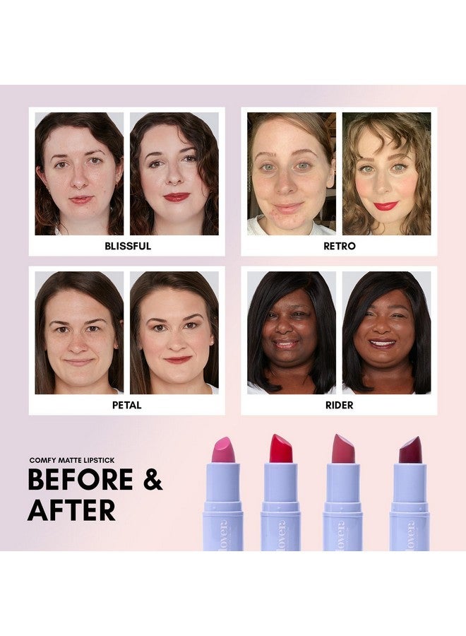 Clover Comfy Matte Lipstick | Non Drying Lipstick, Moisturizing And Lightweight, High Pigmented Lipstick | Cruelty-Free & Vegan Lip Makeup | Shade - Rider - Image 5