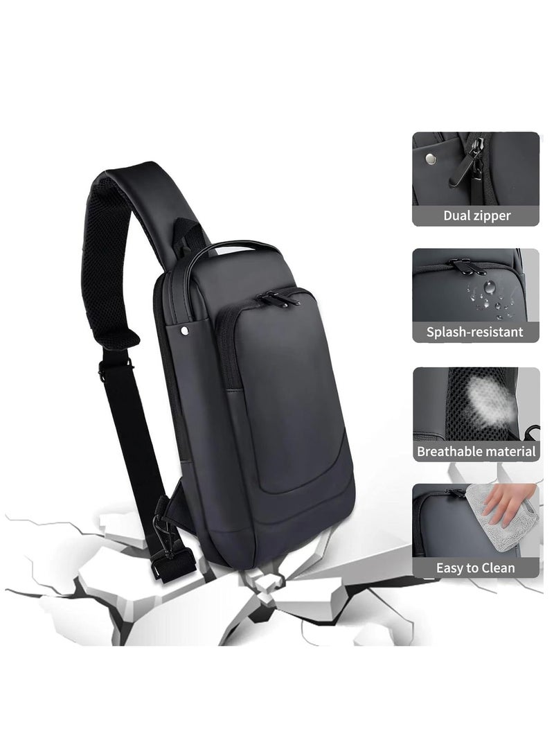 FlashHawk Carrying Case for PS5 Portal Travel Bag Crossbody Bag for Steam Deck Nintendo Switch ,Waterproof and Shockproof for Protector Travel Case for Playstation Portal - Image 4