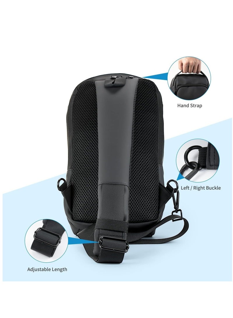 FlashHawk Carrying Case for PS5 Portal Travel Bag Crossbody Bag for Steam Deck Nintendo Switch ,Waterproof and Shockproof for Protector Travel Case for Playstation Portal - Image 5