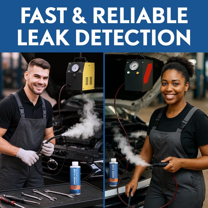 Samorillo [2 Pack] Smoke Fluid Solution for Automotive Smoke Machine Testing - Made in USA - 16oz Liquid Smoke Refill Designed for Automotive Testing - EVAP, Vacuum, Fuel, Intake, Exhaust, Turbo Systems & More - Image 4