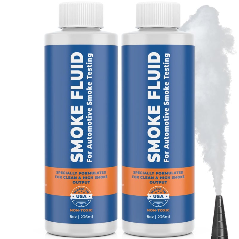 Samorillo [2 Pack] Smoke Fluid Solution for Automotive Smoke Machine Testing - Made in USA - 16oz Liquid Smoke Refill Designed for Automotive Testing - EVAP, Vacuum, Fuel, Intake, Exhaust, Turbo Systems & More - Image 1