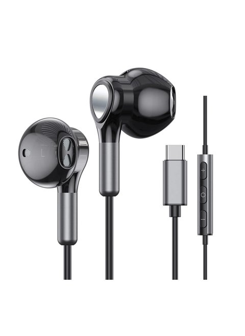 USB C Headphones Compatible for Samsung Galaxy S23 Ultra S22 S21 FE S20 USB C Earphones with Mic in Ear Headphones Wired Earbuds USB Type C Earphones Compatible for Pad Pro Pixel OnePlus
