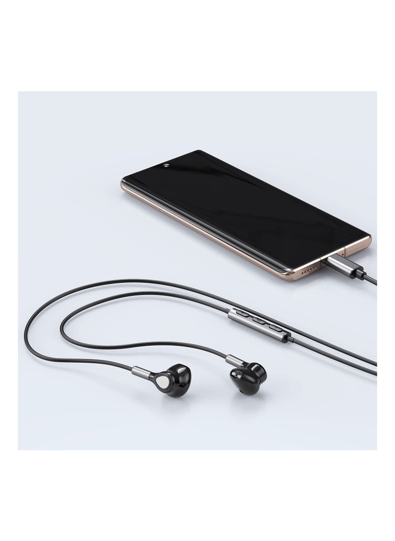 SYOSI - USB C Headphones Compatible for Samsung Galaxy S23 Ultra S22 S21 FE S20 USB C Earphones with Mic in Ear Headphones Wired Earbuds USB Type C Earphones Compatible for Pad Pro Pixel OnePlus - Image 1