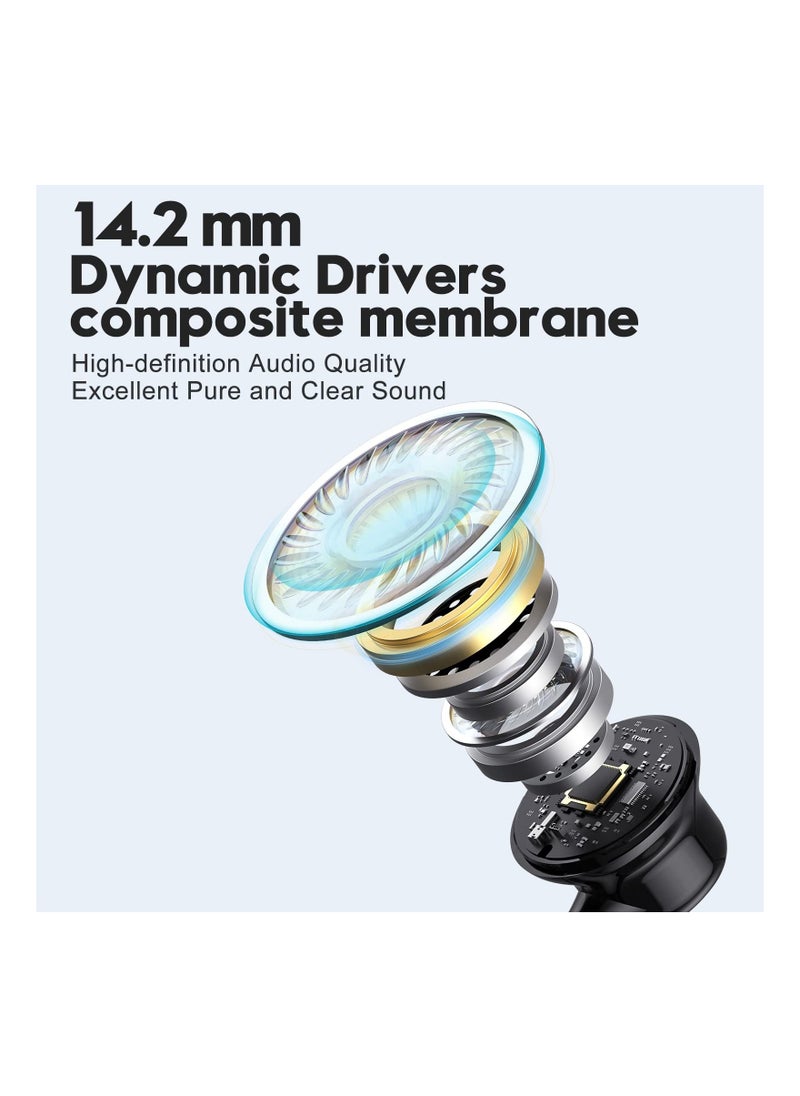 SYOSI - USB C Headphones Compatible for Samsung Galaxy S23 Ultra S22 S21 FE S20 USB C Earphones with Mic in Ear Headphones Wired Earbuds USB Type C Earphones Compatible for Pad Pro Pixel OnePlus - Image 1