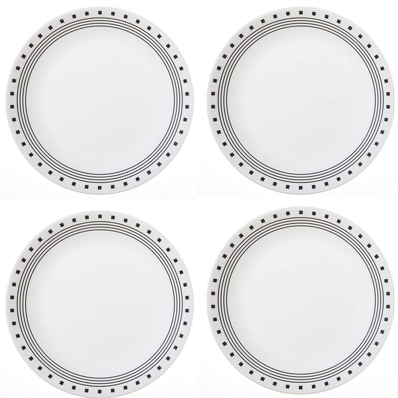 Corelle Livingware 10.25" City Block Dinner Plate [Set of 4] - Image 2
