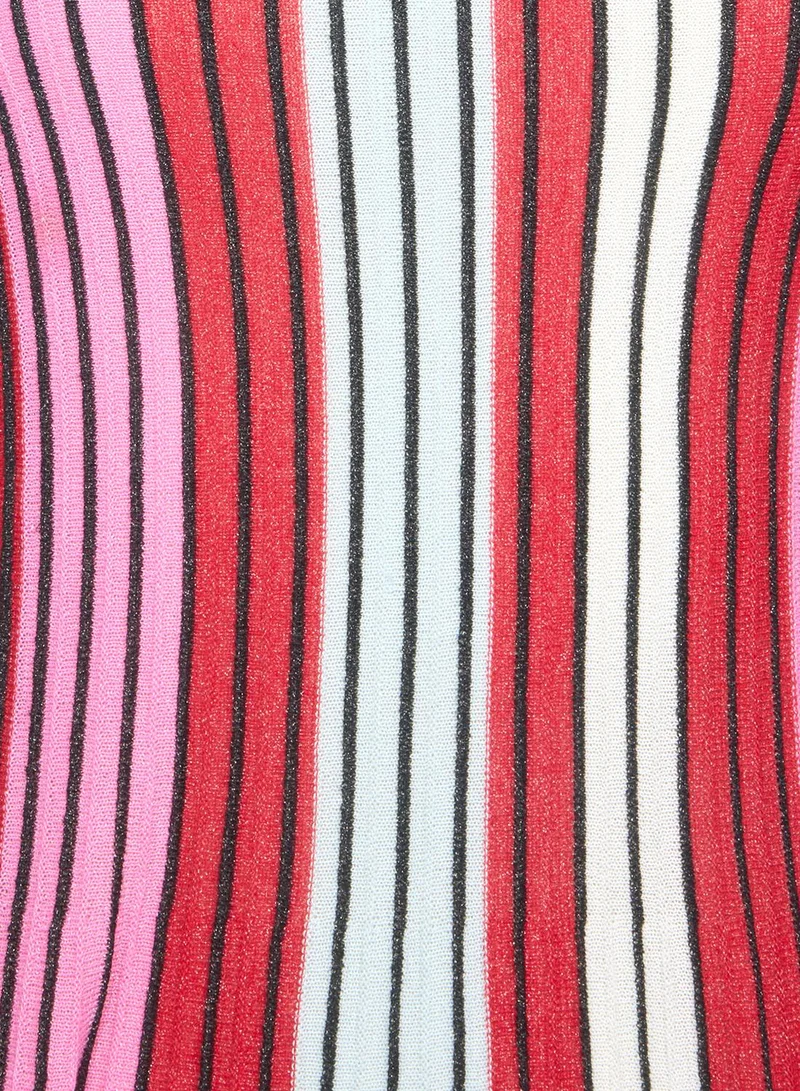 French Connection  Theo Multi Stripe Knitted Dres for Women | Best Price UAE