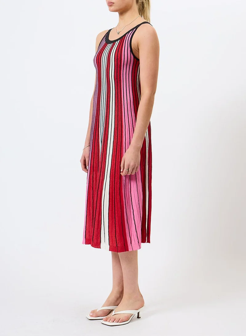 French Connection  Theo Multi Stripe Knitted Dres for Women | Best Price UAE