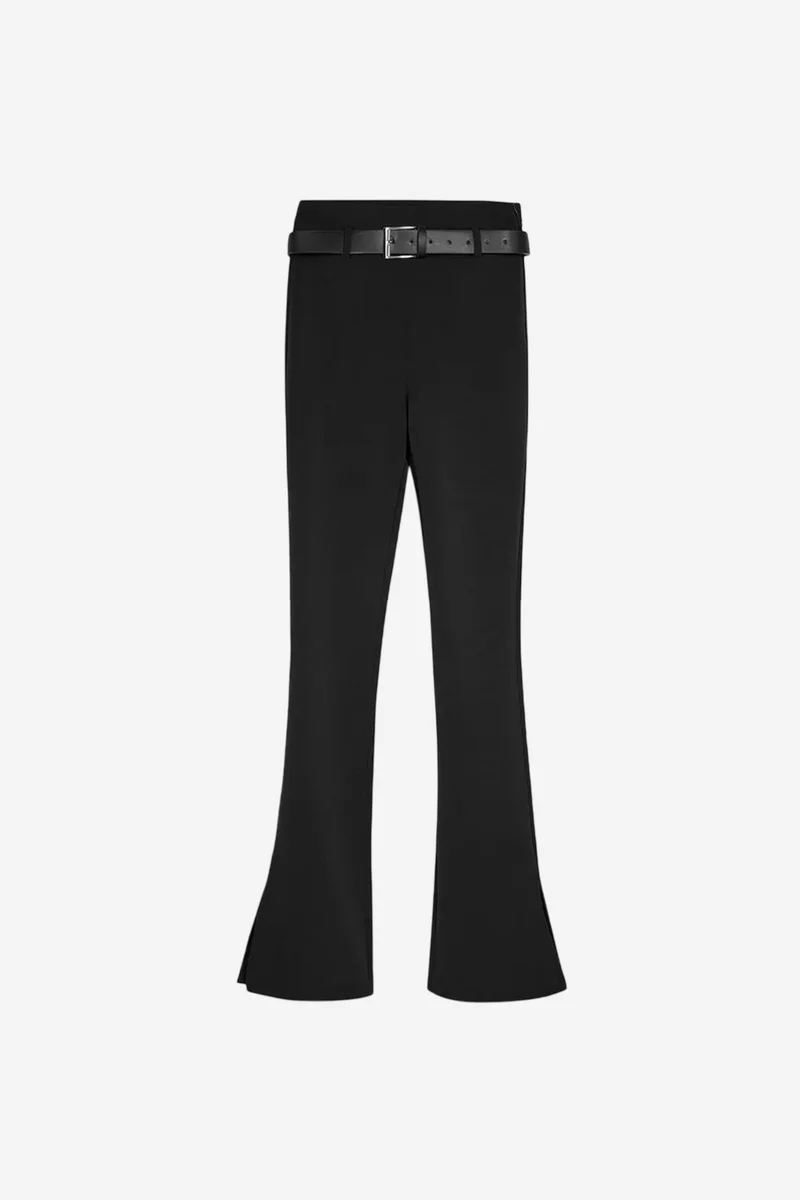 ديلفين DILVIN Belted Skinny Flare Pants