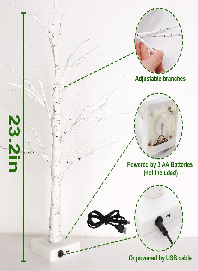 Bunny Chorus St. Patrick's Day Decorations: 23.2" Lighted Birch Tree with 36pcs Shamrock Ornaments & Gold Coins for Home, Table, Tree, Shop, Office, Fireplace - Image 2