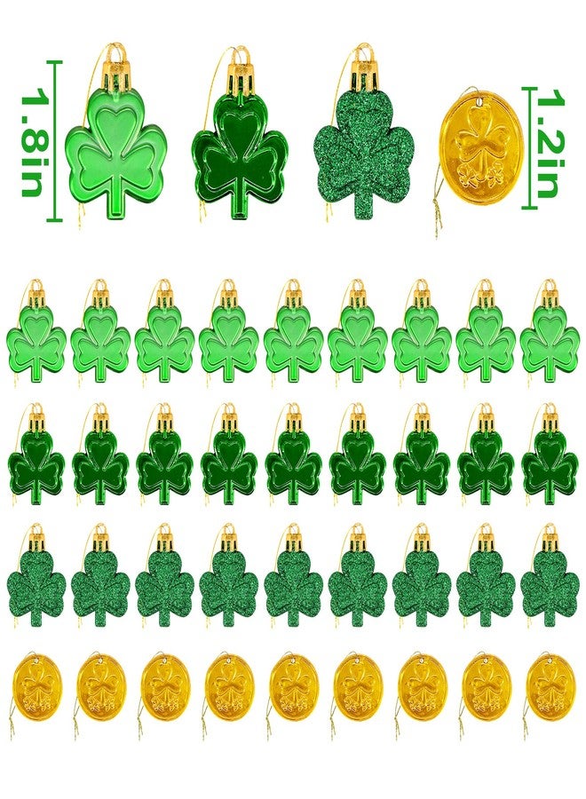 Bunny Chorus St. Patrick's Day Decorations: 23.2" Lighted Birch Tree with 36pcs Shamrock Ornaments & Gold Coins for Home, Table, Tree, Shop, Office, Fireplace - Image 3
