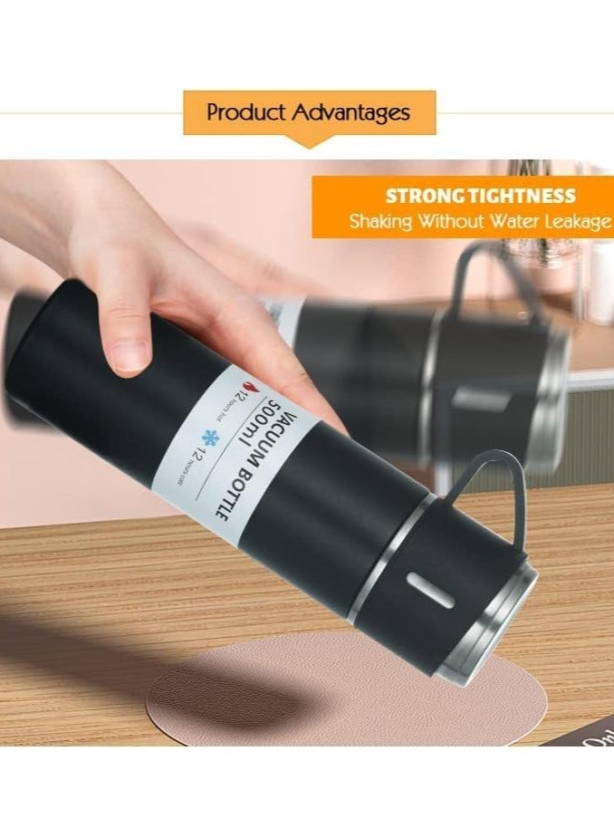 Perfect Pricee Perfect Pricee 5Qebhram Vacuum Insulated Flask 500ml Stainless Steel Thermo Bottle with Cup for Coffee Water Hot and Cold Drink Flasks (Multicolor) - Image 5