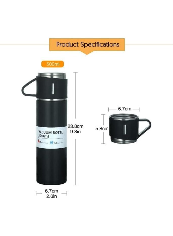 Perfect Pricee Perfect Pricee 5Qebhram Vacuum Insulated Flask 500ml Stainless Steel Thermo Bottle with Cup for Coffee Water Hot and Cold Drink Flasks (Multicolor) - Image 4