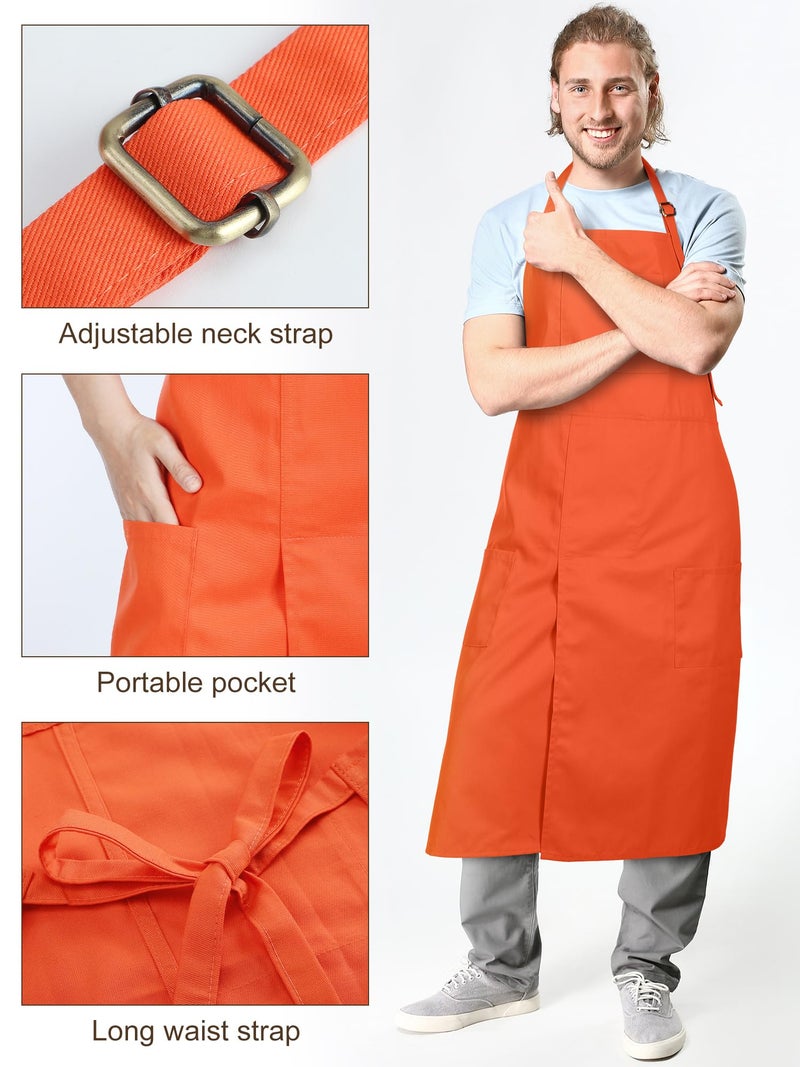 Breathffy 2 Pcs Pottery Aprons Split Leg Adjustable Ceramics Apron with 3 Pockets Pottery Supplies for Adults Ceramic Lovers(Terracotta, Brown) - Image 4