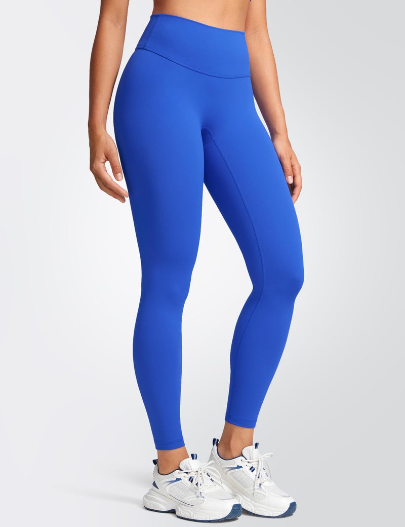 INGIA Womens High Waist No Front Seam Scrunch Butt Leggings Workouts 25 Inches V-Back Scrunch Booty Gym Yoga Pants Royal XX-Small - Image 3