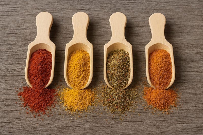 Mini Wooden Spice Spoon Set, 4 Natural Bamboo Scoops for Salt, Sugar, Herbs, Seasonings, Coffee, Tea & Condiments, Reusable Kitchen Tools - Image 2