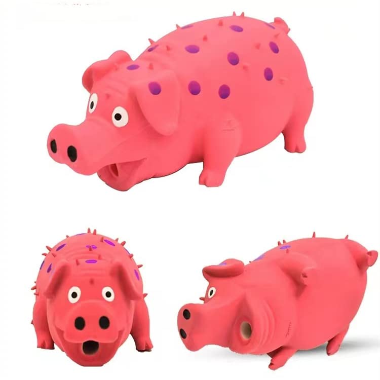 ZHENJIER Squeaky Pig Dog Toys, 2 Pack Grunting Pig Dog Toy That Oinks Grunts for Small Medium Large Dogs, Grunting Pig Sound Play Dog Toy - Image 4