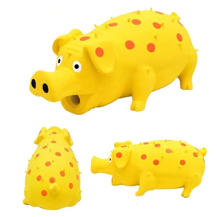 ZHENJIER Squeaky Pig Dog Toys, 2 Pack Grunting Pig Dog Toy That Oinks Grunts for Small Medium Large Dogs, Grunting Pig Sound Play Dog Toy - Image 3