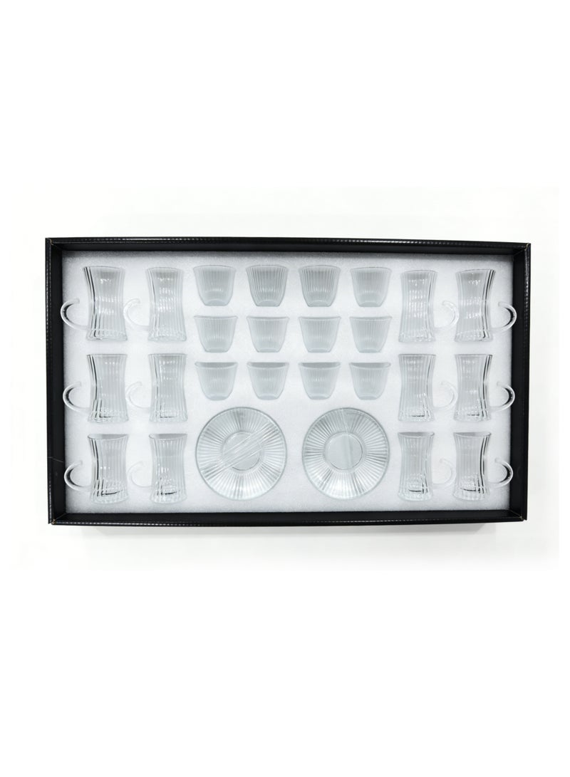 A set of Tea Cups and Coffee Cups with Saucers, 36 pieces - Image 1