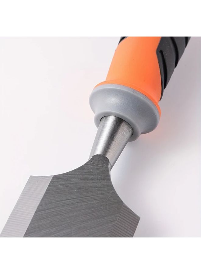 1 4 3 4 1 Inch 4 Piece Woodworking Chisel Set Heavy Duty Tri Color TPR Plastic Comfortable Non Slip Grip Handle Knock Resistant Tail Pin CR V High Hardness Blade 62 HRC Suitable For All Wood - Image 4