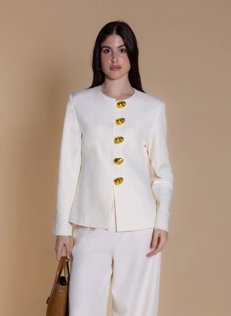 شايبس STATEMENT ROUND-NECK BLAZER SET