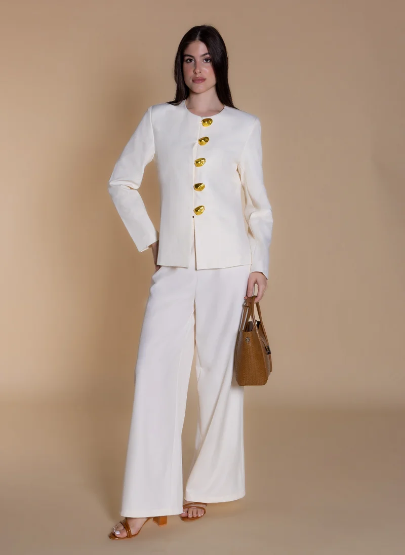 شايبس STATEMENT ROUND-NECK BLAZER SET