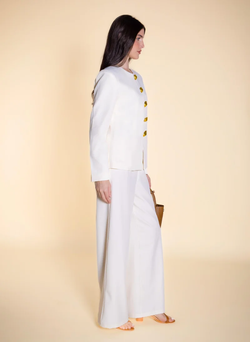 شايبس STATEMENT ROUND-NECK BLAZER SET