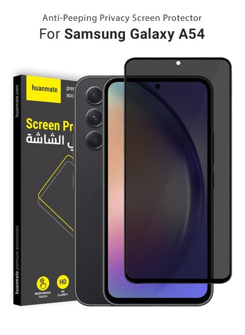 Premium Privacy Screen Protector For Samsung Galaxy A54 5G Black