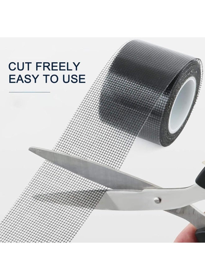 GUDOO Screen Repair Tape - Self-Adhesive Patch for Window Screens & Door Curtains, 2-Meter Roll for Mesh Repair - Image 3