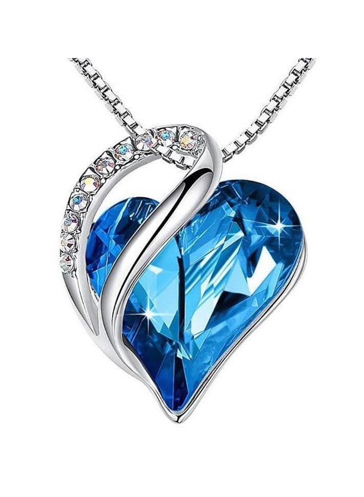 قلادة للفتيات النساء كريستال القلب فراشة قلادة القلائد هدايا المجوهرات هدايا للمراهقات الفتيات ابنة حفيدة ابنة ابنة عيد ميلاد - Image 1