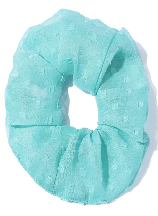 IBDA Chiffon Pastel Colours Hair Band for Girl, Woman stylish Scrunchies Extra Soft Elastic to Avoid Pulling & Tugging, Prevents Hair Damage. Fancy Part Wear - Image 4