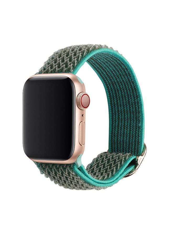 Braided Solo Loop Stretchy Strap Compatible with Apple Watch Band SE 38/40mm iWatch Series 7/6/5/4/3/2/1 - Image 1