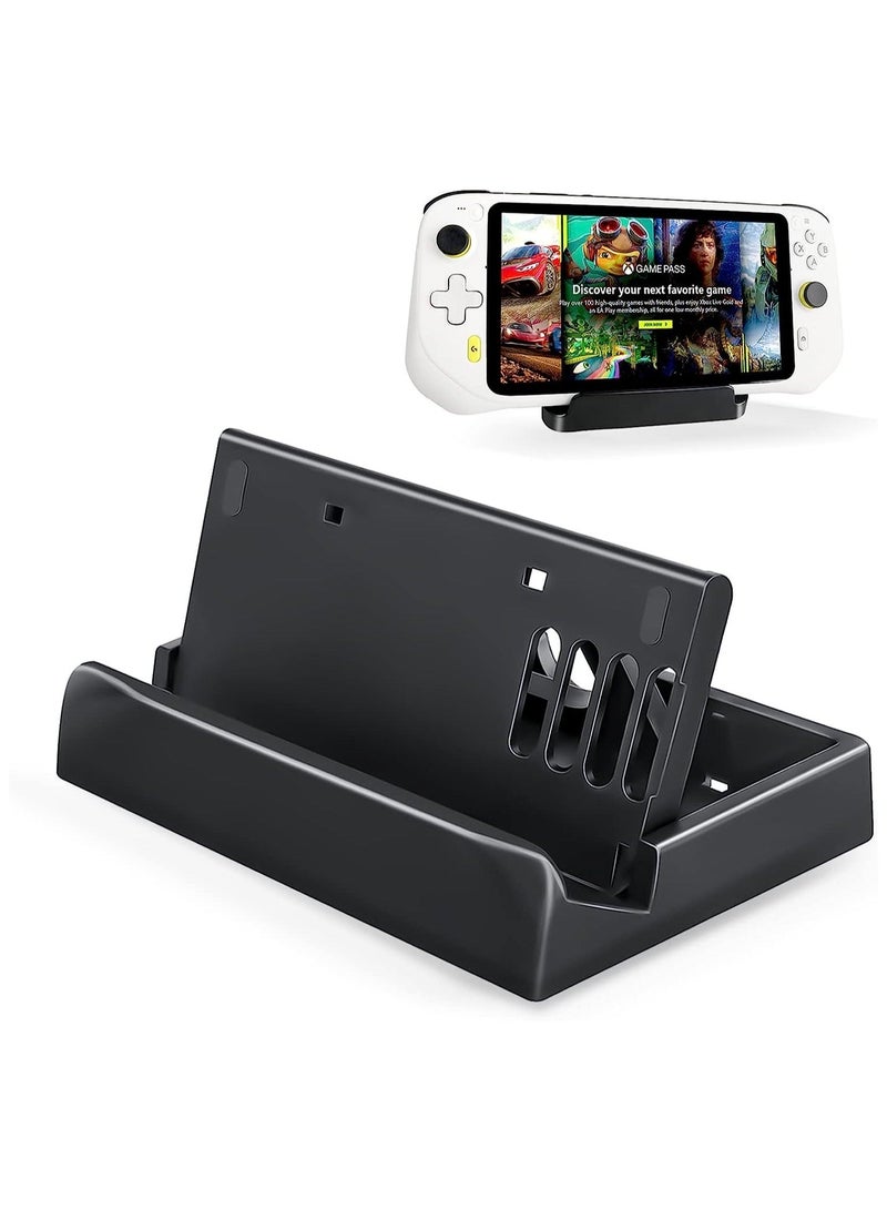 Captaintech Stand Base Compatible with Steam Deck ROG Ally Dock, Anti-Slip Adjustable Foldable Stand Holder for Steam Deck/Switch/Tablet - Image 1