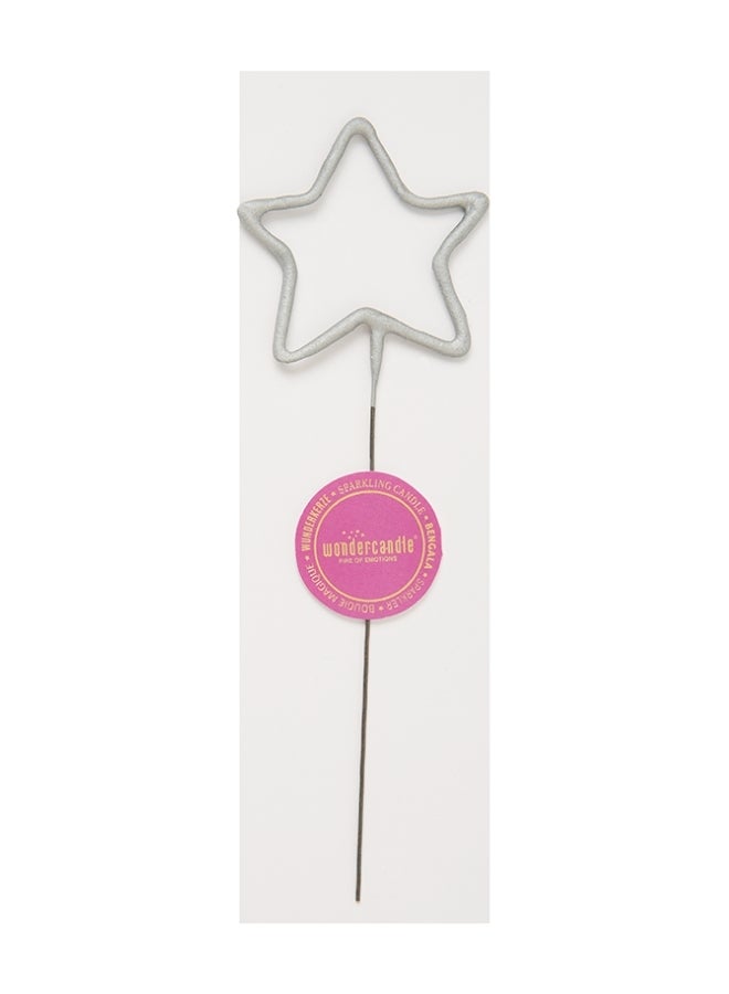 Wondercandle Silver Star Sparkler Candle - Image 3