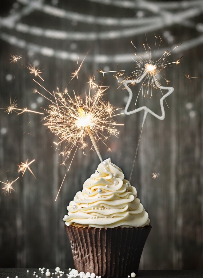 Wondercandle Silver Star Sparkler Candle - Image 1