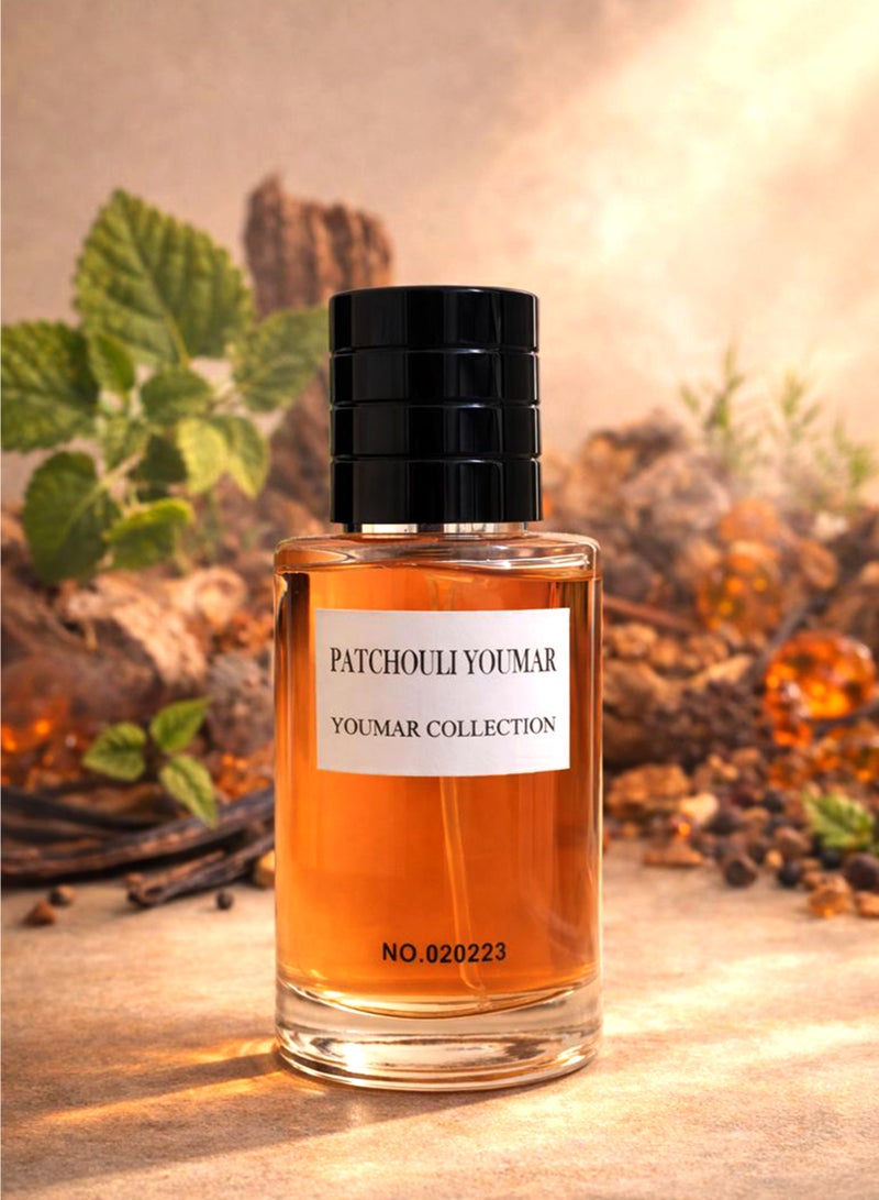 يومار عطر يدوم طويلاً للجنسين من مجموعة يومار، برائحة الباتشولي رقم 0223، 25 مل | عطر باتشولي للرجال والنساء برائحة خشبية وعنبرية وفانيليا وبلسمية شرقية | أفضل عطر للجنسين - Image 2