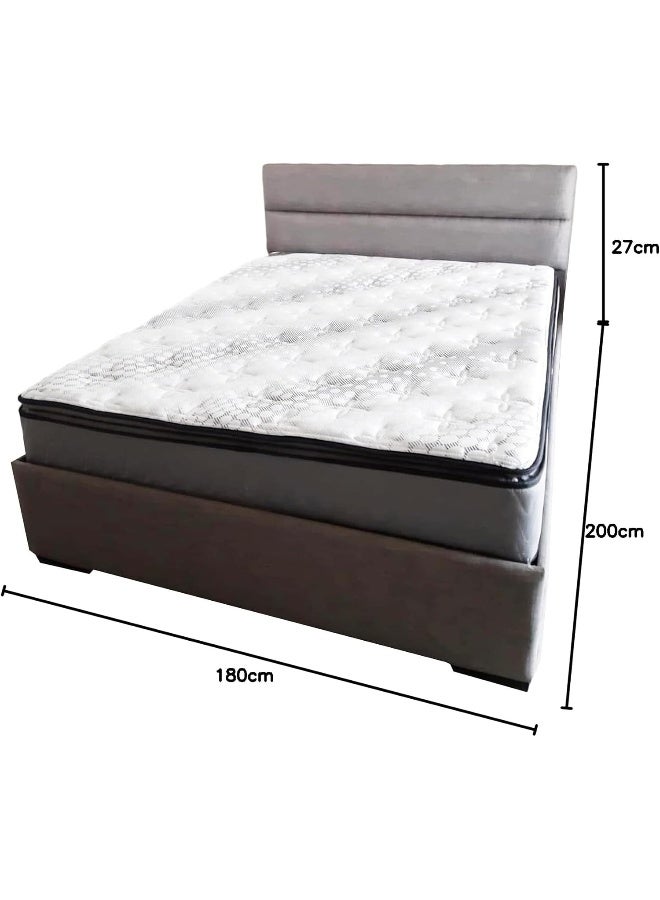 مرتبة هوم جيني الرائعة - بيلوتوب بوكيت سبرينغ (مع ذاكرة فوم) حجم كينغ (180 سم × 200 سم) - Image 2