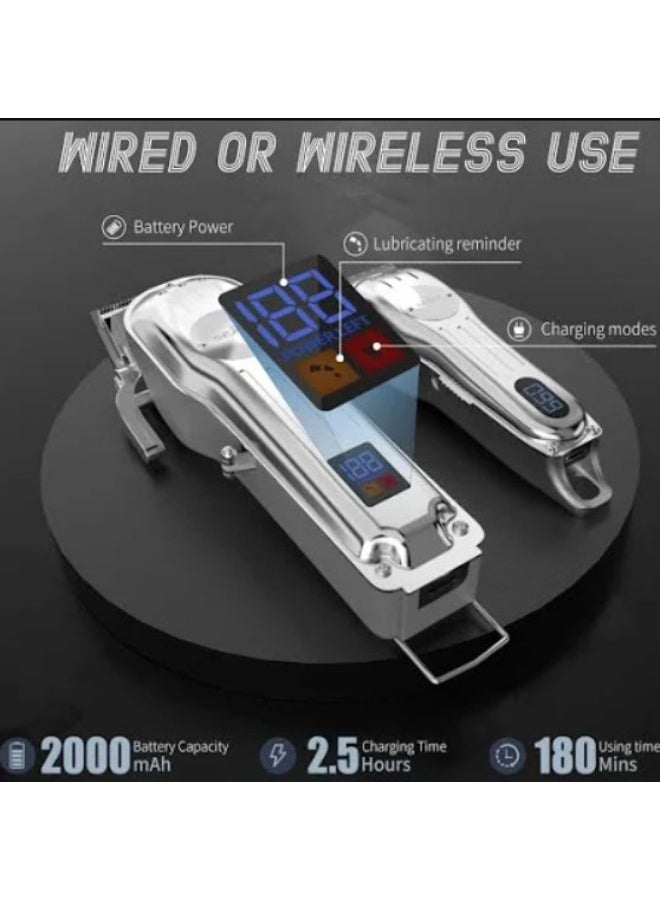 Professional Hair Clipper For Men Cordless Trimmer Grooming Set - Image 3