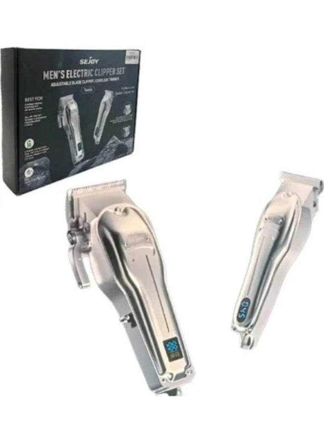 Professional Hair Clipper For Men Cordless Trimmer Grooming Set - Image 5