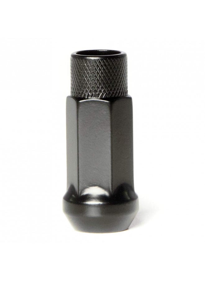 Circuit Performance Circuit Performance Forged Steel Extended Open End Hex Lug Nut for Aftermarket Wheels: 12x1.5 Black - 20 Piece Set + Tool  - Image 1