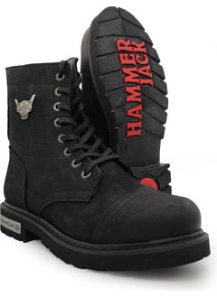 Hammer Jack Leather Black Color Men's Boots 18505  - Image 3